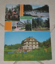 Zestaw 2 pocztówek Osieczany (z7096), używany na sprzedaż  PL