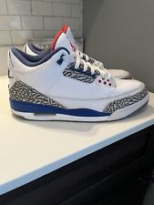 Nike Air Jordan 3 Retro OG True Blue Size 11.5 854262-106, used for sale  Shipping to South Africa