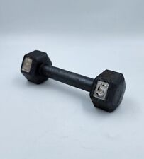 Single 5 Lbs Barbell Cast Iron (1) Hex Dumbbell Gray for sale  Shipping to South Africa