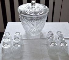 Glasbowle set bowleschüssel gebraucht kaufen  Olbernhau