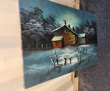 Oil painting winter for sale  Compton