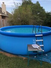 Intex 18ft x 48in Easy Set Pool with Filter Pump, Ladder, Ground Cloth & Cover for sale  League City
