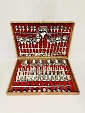 Super Inox - Silver plated, Italian 51 piece boxed cutlery setting For 12 for sale  Shipping to South Africa