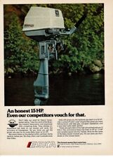 Used, 1977 ESKA 15 HP Outboard Boat Motor Vintage Ad for sale  Shipping to South Africa