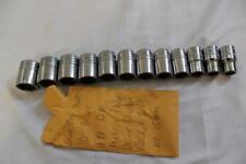 Used, Snap-On TWM 1/2" Drive 6-Pt 12-Pc Metric Flank Drive Shallow Socket Set NO 15mm for sale  Coatesville