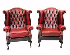 Pair chesterfield wingback for sale  POTTERS BAR