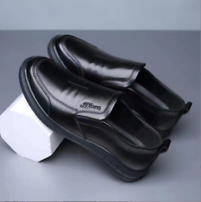 Zapatos de cuero para hombre cómodos negocios zapatos formales antideslizantes mocasines de trabajo segunda mano  Embacar hacia Argentina