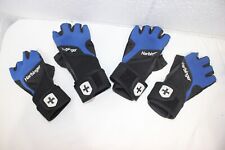 Harbinger Unisex Training Grip Weight Lifting Gloves Black/Blue L LARGE! 2 Pair! for sale  Shipping to South Africa