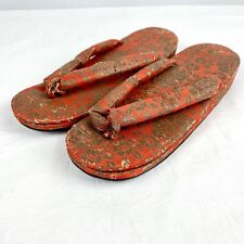 Vintage Japanese Women's Girls Geisha Geta Sandals Zori Shoes Flip Flops for sale  Shipping to South Africa