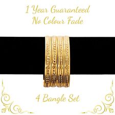 Indian Gold Plated Ladies Bangles Polki Design Bollywood Bracelet 2.6 2.8 2.10 for sale  KINGSTON UPON THAMES