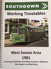 Southdown working timetable for sale  ELY
