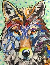 Art coyote expressionism for sale  Farmington