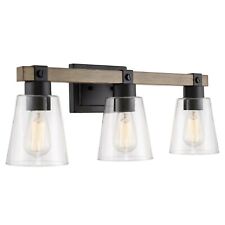 Asher Kira Home 23" 3-Luz vaidade Artesanal/Luz Do Banheiro Madeira de bétula fumado comprar usado  Enviando para Brazil