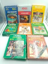 Lote de jogos Atari 2600 tênis cassino basquete Breakout Space Invaders Vanguard, usado comprar usado  Enviando para Brazil