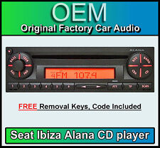 seat ibiza radio code for sale  LEEDS