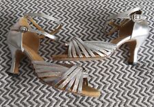 Silver dance shoes for sale  LYTHAM ST. ANNES