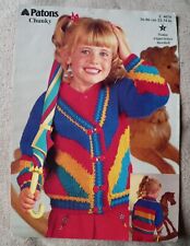 Knitting pattern childs for sale  CHESTERFIELD