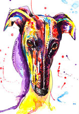 Greyhound art print for sale  RIPON
