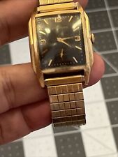 1950's? Vintage Wittnauer, tank Faceted Case,  Stunning Black Dial, Art Deco? for sale  Shipping to South Africa