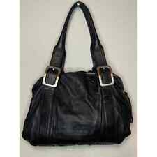 Used, Cole Haan Leather Shoulder Satchel Purse Handbag Black Large Zip Lined Pockets  for sale  Shipping to South Africa