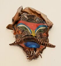 Leather Mask Handmade Gozde Art Folk Art Psychedelic DMT Ayahuasca Elf  for sale  Shipping to South Africa