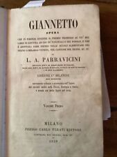 Giannetto l.a.parravicini volu usato  Villanova Del Ghebbo