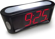 Relógio despertador digital LED HOME - Alimentado por rede, sem frescuras alarme de operação simples comprar usado  Enviando para Brazil