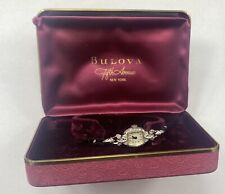 Relógio feminino vintage Bulova ouro branco 14k diamante com caixa original comprar usado  Enviando para Brazil