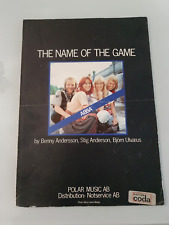 ABBA - The Name Of The Game - Folder z notatkami - 1977 Mega Rarytas na sprzedaż  PL