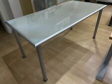 Schreibtisch glastisch 160x80 gebraucht kaufen  Dormagen-Nievenheim