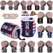 DEFY Power Weight Lifting Wrist Wraps Supports Gym Workout Bandage Straps 18" for sale  Shipping to South Africa