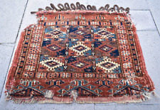 Fabulous Antique Tribal Yomud Bag Face Rug 19'' x 15'' Collector  Item Worn Rug for sale  Shipping to South Africa