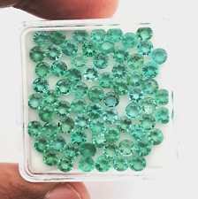 Smeraldo Naturale Taglio Rotondo Sfuso Gemma Lotto 10 Pezzi 3.75 MM comprar usado  Enviando para Brazil