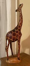 giraffe wood 18 tall carved for sale  Johnstown
