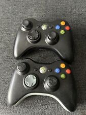 2 controles sem fio pretos oficiais Microsoft Xbox 360 originais originais do fabricante comprar usado  Enviando para Brazil