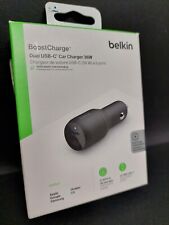 Carregador de carro Belkin Boost Up Charge duplo USB-C 36W - Universal comprar usado  Enviando para Brazil