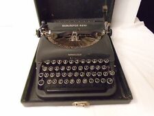 Máquina de escrever Remington dos anos 1930 em estojo de viagem original, estilo Deco, funcionando, sem ferrugem EX comprar usado  Enviando para Brazil