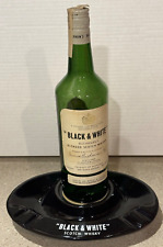 Botella de whisky escocés blanca y negra de colección Buchanan's cenicero publicidad segunda mano  Embacar hacia Argentina