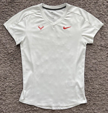 Camisa Nike Rafa Nadal Tenis Challenger Para Hombre Pequeña Blanca Dri Fit CV2572-101, usado segunda mano  Embacar hacia Argentina