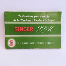 Singer 222k manuel d'occasion  Charleville-Mézières