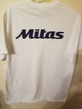 Used, gildan mens white t shirt  size L made in charles city Ia Mitas 32 L 24 across f for sale  Shipping to South Africa