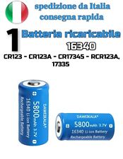 Batteria ricaricabile cr123a usato  Chiocchio