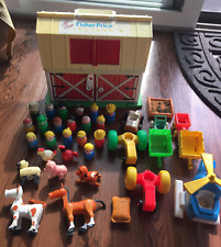 Vintage Fisher Price Little People Lot Toys and Farm Set for sale  Shipping to South Africa
