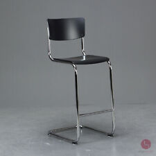 Thonet S43 H taburete de bar freischwinger negro Bauhaus silla voladiza silla de bar segunda mano  Embacar hacia Argentina