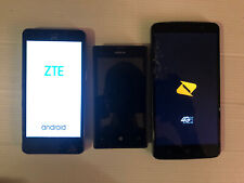 Lote de 3 Smartphones ZTE MAX XL & ZTE Maven 2 e Nokia Lumia 520 - Peças não testadas comprar usado  Enviando para Brazil