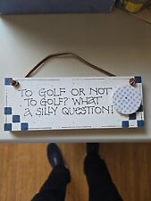 Wooden golf sign for sale  Shipping to Ireland