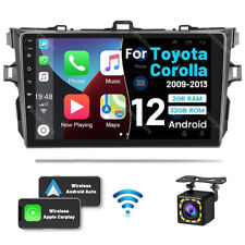 Rádio estéreo GPS navegação FM para TOYOTA COROLLA 2009-2013 Carplay 32G Android 13 carro comprar usado  Enviando para Brazil