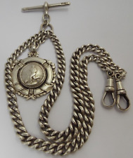 solid silver albert chain for sale  CRANBROOK