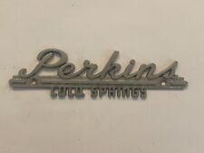 Etiqueta emblema de insignia de distribuidor de metal vintage Perkins Chrysler Dodge Colorado Springs segunda mano  Embacar hacia Argentina