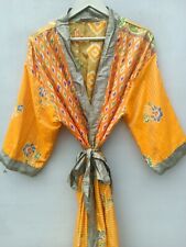 Summer House Night Wear Long Bridal Robe Beach Party Silk Sari Kimono, B-1004 for sale  Shipping to South Africa